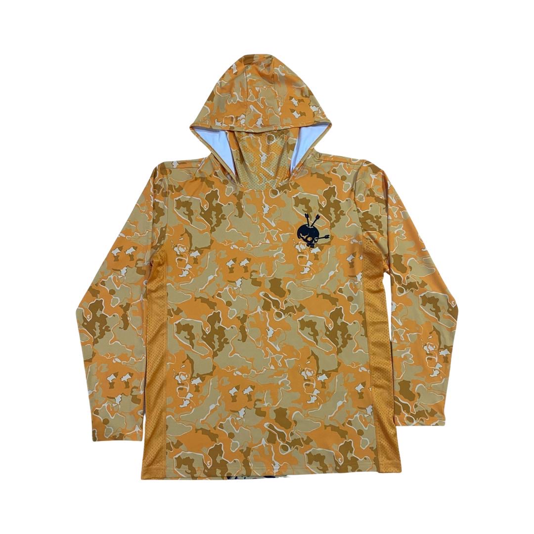 UV Rashguard Longsleeve Hooded / Face Mask (Yellow)