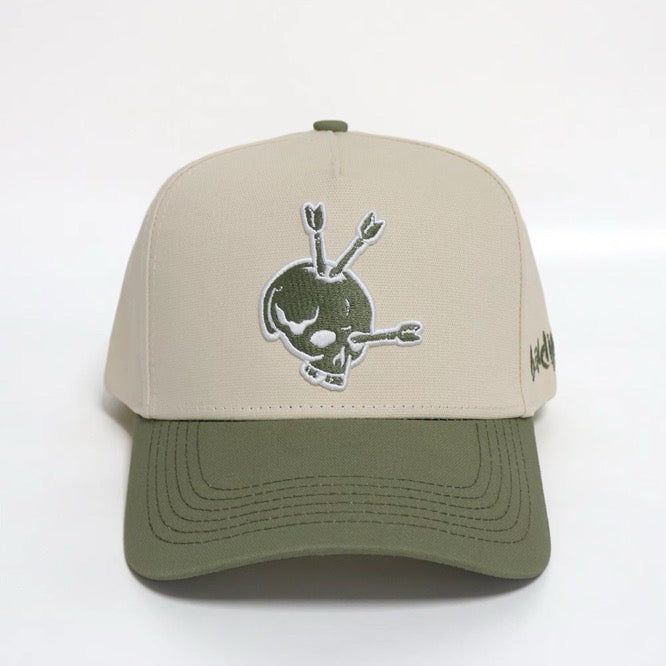 Benditto Hat (Ivory / Green)