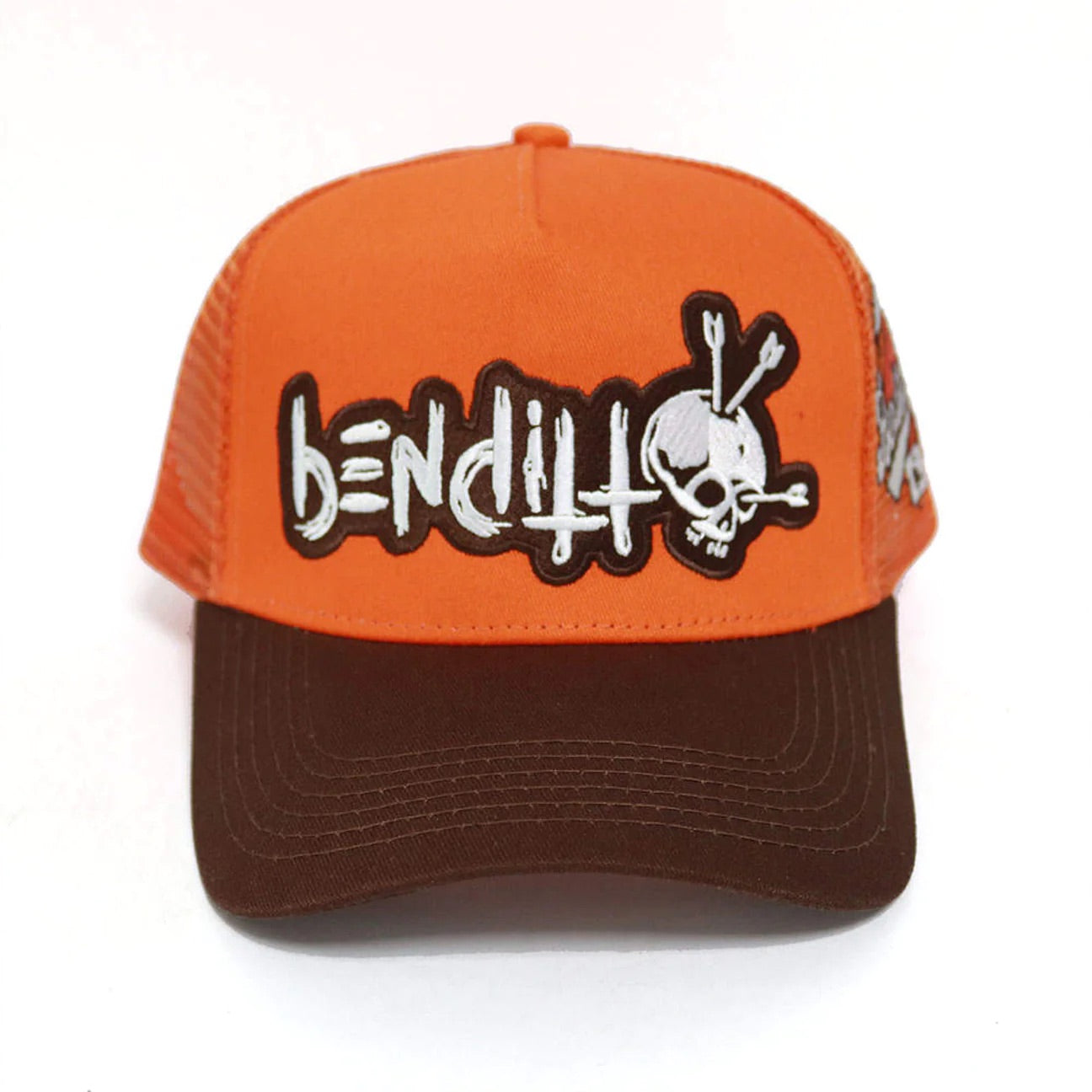 Benditto Trucker Hat (brown / orange)