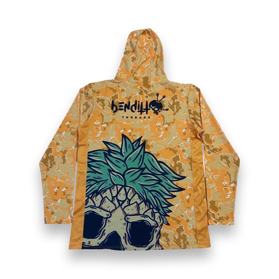 UV Rashguard Longsleeve Hooded / Face Mask (Yellow)